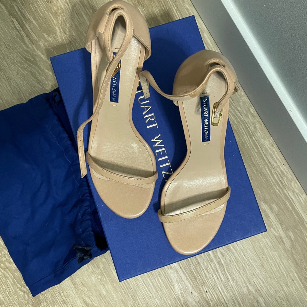 Stuart Weitzman Nudistrong Heels Ankle-Strap Sandals